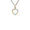vintage Gouden vintage hart hanger met topaas 18 krt