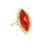 vintage Gold vintage ring with carnelian 14 kt