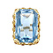 vintage Gouden vintage ring met spinel 14 krt