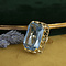 vintage Gouden vintage ring met spinel 14 krt