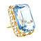 vintage Gouden vintage ring met spinel 14 krt