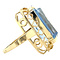 vintage Gouden vintage ring met spinel 14 krt