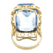 vintage Gouden vintage ring met spinel 14 krt
