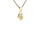 vintage Gold vintage heart pendant 14 kt