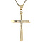 vintage Gold vintage cross with Jesus pendant 14 kt