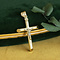 vintage Gold vintage cross with Jesus pendant 14 kt