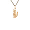 vintage Golden vintage cat pendant 14 ct