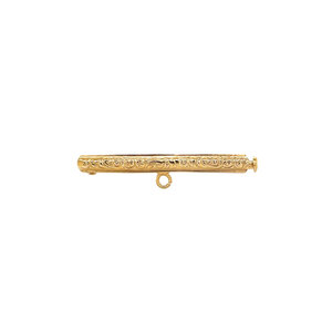 Gold watch brooch 14 kt