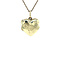 vintage Gold vintage heart locket with engraving 14 kt