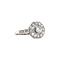 vintage Witgouden vintage entourage ring met diamant 14 kt
