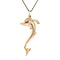 vintage Gouden vintage dolfijn hanger 14 kt