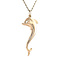 vintage Golden vintage dolphin pendant 14 kt
