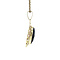vintage Gouden vintage hanger met granaat 14 kt