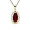vintage Gold vintage pendant with garnet 14 kt