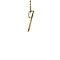 vintage Gouden vintage hanger met smaragd en diamant 14 kt