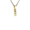 vintage Gouden vintage hanger met smaragd en diamant 14 kt