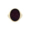 vintage Gouden vintage zegelring met carneool 14 kt