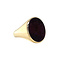 vintage Gouden vintage zegelring met carneool 14 kt