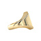 vintage Gouden vintage zegelring met onyx 14 kt