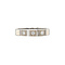 vintage Witgouden vintage trigolie ring met diamant 14 kt