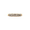 vintage Gouden vintage rij ring met diamant 14 kt
