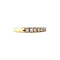 vintage Gouden vintage rij ring met diamant 14 kt