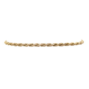 Gold cord bracelet 14 kt