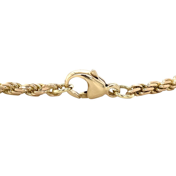 vintage Gouden vintage koord armband 14 kt