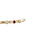 vintage Gouden vintage armband met robijn, saffier, smaragd en diamant 14 kt