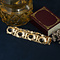vintage Gouden vintage bootjes armband met granaat 14 kt