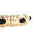 vintage Gouden vintage bootjes armband met granaat 14 kt