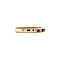 vintage Gold vintage row ring with ruby, sapphire, agate and zirconia 14 kt