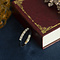 vintage Witgouden vintage rijring met diamant 14 kt