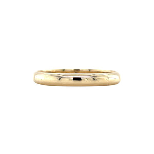 Gouden gladde ring 14 kt