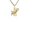 vintage Gold vintage ram pendant with diamond 14 ct