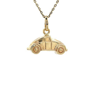 Gold car pendant 14 kt