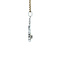 vintage Witgouden vintage hanger met diamant 14 krt