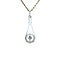 vintage Witgouden vintage hanger met diamant 14 krt