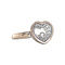 vintage Witgouden vintage Chopard Happy Diamonds ring met diamant 18 kt