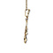 vintage Bicolour gouden vintage art deco hanger met saffier en diamant 14 kt
