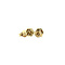 vintage Golden vintage entourage stud earrings with zirconia 14 kt