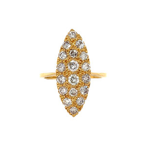 Gold ring with diamond 20 kt