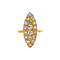 vintage Gouden vintage Victoriaanse ring met diamant 20 kt