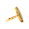 vintage Gouden vintage Victoriaanse ring met diamant 20 kt
