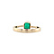 vintage Gold vintage ring with emerald 14 kt
