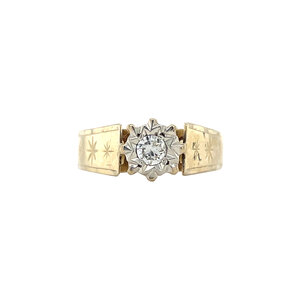 Ring met diamant 9 kt
