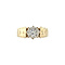 vintage Vintage ring with diamond 9 kt