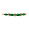 vintage Gouden vintage armband met jade en diamant 20 kt
