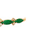vintage Gouden vintage armband met jade en diamant 20 kt