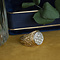 vintage Gold vintage ring with diamond 18 kt